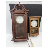 2 Clocks, Bulova & Set Thomas One Missing Parts