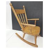 Antique Oak Childs Rocking Chair