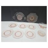 Nice Lot Of VTG Pink Depression Ware Dishes