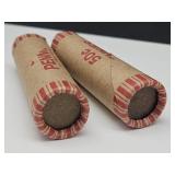 2 Full Rolls Wheat Penny Coins