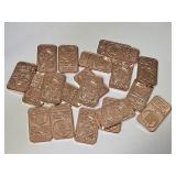 Twenty 1 Oz Premium Copper Bars (1 Design)