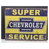 Super Chevrolet Service 16" x 12" Sign
