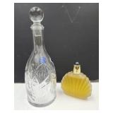 Liquor Decanter w Stopper & Eliz Taylor Perfume