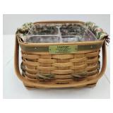 Longaberger Basket w Divider 9"W