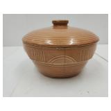 USA Stoneware Crockware Bowl w Lid 7.5"W
