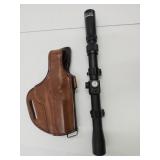 DLeather Holster & Tasco Gun Scope