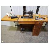 Domestic Rotary Sewing Machine W Accs. 31x18x30.5"