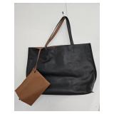Nice Leather 20" Bag W 8" Bag Inside