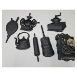 Aluminum Trivets & Cast Iron Match Holder
