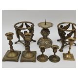 Brass Candle Holders & Cherub Displays See SZ