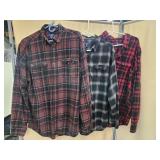 XL Flannel Shirts- Lot of 3