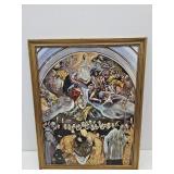 el entierro del conde orgaz Framed Decor 18 x 23"