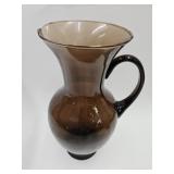 Large  13.5" h  Crackle Glass Pitcher