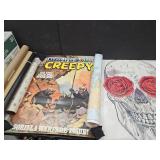 Poster Lot Punisher 1985,  24 x 36 World Map +