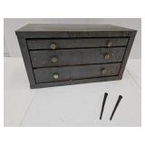 Metal Cabinet with A Few  Contents,14.5 x 7.5x8"h