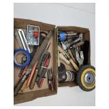 Lot of Hand Tools Punches, Grinding Disc +