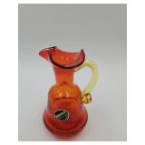 Kanawha Crackle Glass Creamer