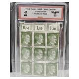 German WWII Block Stamps MUH