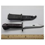 Military Style Bayonet Knife w Metal Sheath