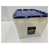 12 Gallon Scissor Lid Storage Tote