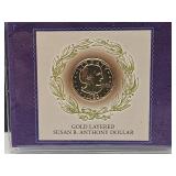 1980 Gold Layered Susan B Anthony Dollar Coin