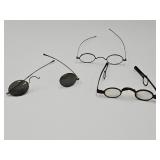 Antique Metal Eyeglass Frames, Dates 1740- 1810