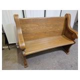 Antique 4 Ft Church Pew