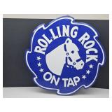 17 " Metal Rolling Rocvk on Tap Beer Sign
