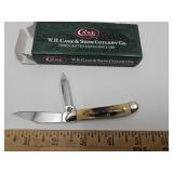 Case XX Peanut Bone Stag Pocket Knife New in Box