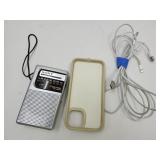 VTG SONY Transistor Radio, Ann Klein Phone Case,+