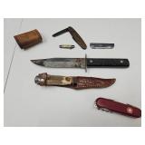 6 Vintage Knives, Swiss +