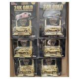 NIP Racing Champion 24K Gold Tone Toy Cars