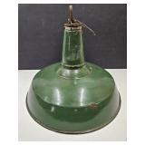Porcelain Enamel Light Fixture Globe 18" W