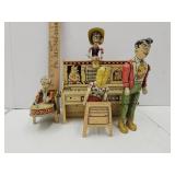 VTG 1945 Abner Dogpatch Band Tin Windup Toy