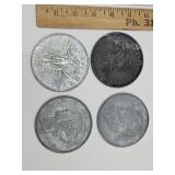 Cent Metal Coasters