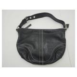 Cute Black Coach Leather Purse 12"W