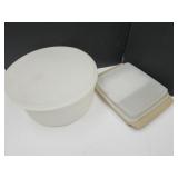 VTG Tupperware 12" Cake Saver,& Egg Svers