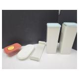 VTG Tupperware Cheese Containers w 1 Pullout,+