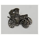 Sterling Silver Car Brooch