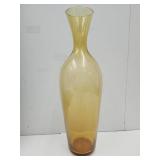 Vintage Italy Empoli Glass Vase 17" high