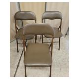 Set Of 3 Folding Chairs