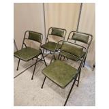 Set Of 4 Cosco Folding Chairs