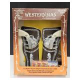 VTG USA Western Cap Toy Pistol Set with Box