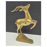 Brass Deer Statue 7 1/2" h