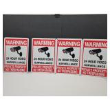 4 No Trespassing Aluminum Signs 7" x 10"