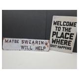 New Swearing Metal Signs See Sizes