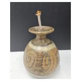 Muncie Artist Wishon Harrell Pottery Defuser 5" H
