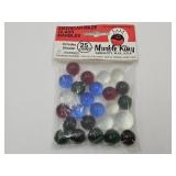 "MARBLE KING" 25 Marbles Including 1970