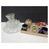 VTG Glass Lot Bowls, Vase +