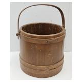 Wooden Sugar Bucket 12" x 11" high